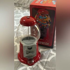 Classic Red Gumball Machine & Bank New !